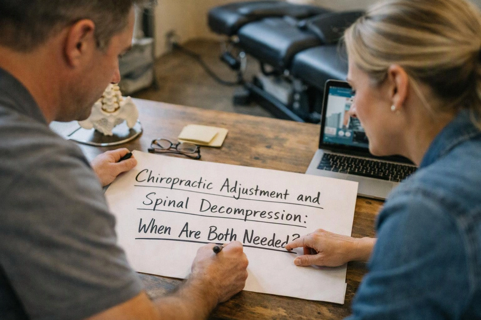 Chiropractic Adjustment and Spinal Decompression: When Are Both Needed?